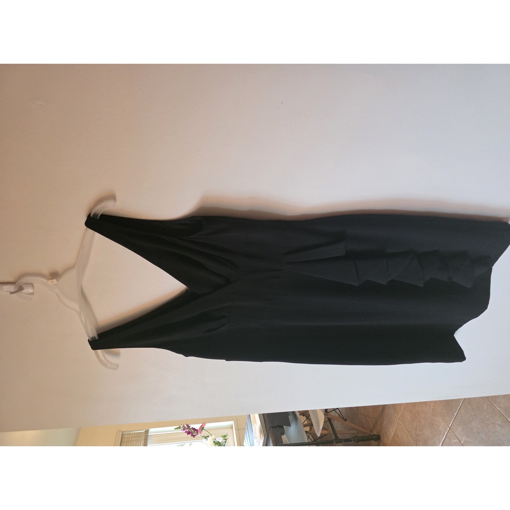 Lauren Ralph Lauren Black Ruffle Detail Dress